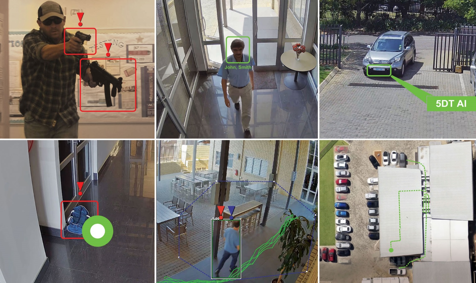 The ‘looking point’ of the viewer/operator is shown by means of a color-coded dot.